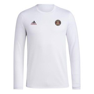 adidas Men's FC Long Sleeve Pre-Game T-Shirt, White/Atlanta United, Large