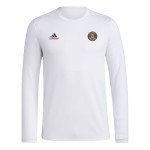 adidas Men's FC Long Sleeve Pre-Game T-Shirt, White/Atlanta United, Large