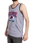 Calhoun NHL Surf & Skate Mens Gradient Print Contrast Trim Tank Top (Colorado Avalanche, Large)