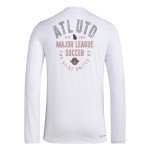 adidas Men's FC Long Sleeve Pre-Game T-Shirt, White/Atlanta United, Large