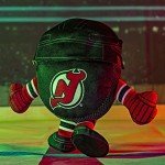Bleacher Creatures New Jersey Devils 8" Kuricha Hockey Puck Sitting Plushies- Soft Chibi Inspired Plush