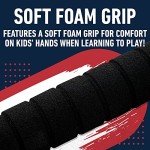 Franklin Sports Boston Red Sox Foam Bat & Ball Set - Soft Jumbo Team Baseball Bat and Ball Team Logo - MLB Official Licensed Product 21-Inch