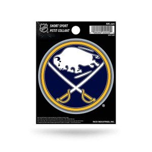 Rico Industries NHL Buffalo Sabres Die Cut Team Logo Short Sport Sticker