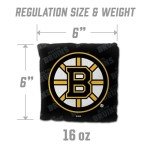 YouTheFan NHL Boston Bruins Cornhole Bags - 4PK - Black