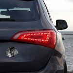 Rico Industries NHL Chicago Blackhawks Chrome Finished Auto Emblem 3D Sticker , Silver