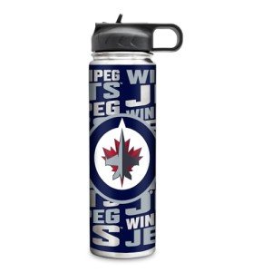 Rico Industries NHL Hockey Winnipeg Jets 22oz Stainless Steel Tumbler with Lid - Great For Coffee, Tea, Water or Cocktails