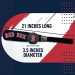 Franklin Sports Boston Red Sox Foam Bat & Ball Set - Soft Jumbo Team Baseball Bat and Ball Team Logo - MLB Official Licensed Product 21-Inch