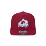 New Era NHL 9SEVENTY Stretch-Snap Adjustable Snapback Hat Cap One Size (US, Alpha, One Size, Colorado Avalanche - Maroon)