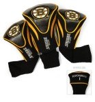 Team Golf NHL Boston Bruins Contour Golf Club Headcovers (3 Count) Numbered 1, 3, & X, Fits Oversized Drivers, Utility, Rescue & Fairway Clubs, Velour lined for Extra Club Protection
