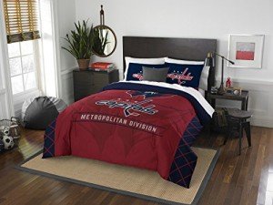 The Northwest Company NHL Washington Capitals Comforter and Sham Set, Full/Queen, Draft