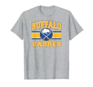 Buffalo Sabres Stripe Gray Officially Licensed T-Shirt