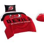 Northwest NHL New Jersey Devils Comforter and Sham Set, Full/Queen, Draft