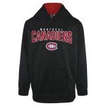 Outerstuff NHL Kids Youth 4-20 Power Play Logo Pullover Performance Hoodie Sweatshirt (Size 10-12, Montreal Canadiens - Black)