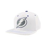 ZHATS Standard NHL Officially Licensed Adjustable Snapback Hat Flat Bill Z11 Pop White, One Size
