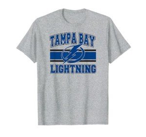Tampa Bay Lightning Stripe Gray Officially Licensed T-Shirt