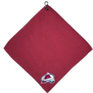 Team Golf NHL Colorado Avalanche Microfiber Golf Towel, 15x15 (Multicolor)
