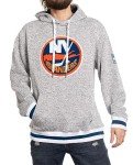 Calhoun NHL Surf & Skate Mens Muskoka Team Striped Premium Pullover Hoodie (New York Islanders, Medium)