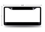 Rico Industries NHL Pittsburgh Penguins Standard Chrome License Plate Frame, 6 x 12.25-"