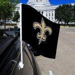 Rico Industries NHL Hockey Florida Panthers 2024 Stanley Cup Champions Double Sided Car Flag - 16" x 19" - Strong Pole that Hooks Onto Car/Truck/Automobile