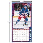 TURNER SPORTS New York Rangers 2025 12x12 Team Wall Calendar (25998011949)