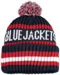 47 NHL Unisex-Adult Team Color Officially Licensed Primary Logo Bering Sport Knit Cuffed Pom Beanie Cold Weather Hat - Columbus Blue Jackets Navy
