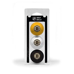 Team Golf NHL Boston Bruins 3 Golf Ball Pack Regulation Size Golf Balls, 3 Pack, Full Color Durable Team Imprint