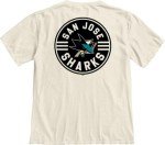 Blue 84 Standard NHL Officially Licensed T-Shirt Ringspun Front/Back Ivory Puck