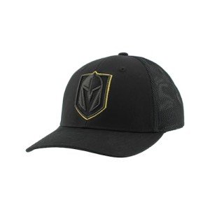 ZHATS Standard NHL Officially Licensed Adjustable Snapback Hat Dakota Element Black, One Size