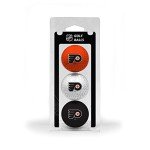 Team Golf NHL Philadelphia Flyers 3 Golf Ball Pack Regulation Size Golf Balls, 3 Pack, Full Color Durable Team Imprint