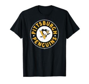 Pittsburgh Penguins Symbol Black Officially Licensed T-Shirt