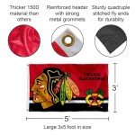 WinCraft Chicago Blackhawks Logo Insignia 3x5 Feet Banner Flag
