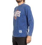 Calhoun NHL Surf & Skate Mens Acid Wash Long Sleeve Cotton Shirt (New York Islanders, Large)