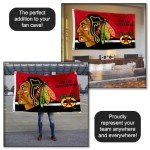WinCraft Chicago Blackhawks Logo Insignia 3x5 Feet Banner Flag