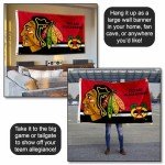WinCraft Chicago Blackhawks Logo Insignia 3x5 Feet Banner Flag