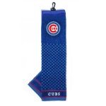 Team Golf MLB Chicago Cubs Embroidered Golf Towel Embroidered Golf Towel, Checkered Scrubber Design, Embroidered Logo