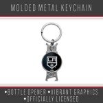 Rico Industries NHL Hockey Los Angeles Kings Sculpted Bottle Opener Keychain -Great Gift Item