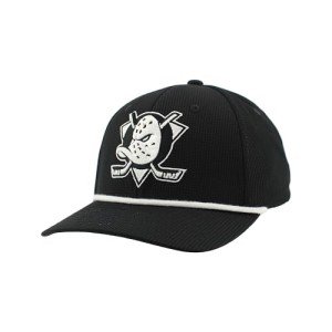 ZHATS Standard NHL Officially Licensed Rope Hat Snapback Backspin Contrast, Black, One Size