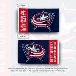 Desert Cactus Columbus Blue Jackets Flag NHL 100% Polyester Indoor Outdoor 3x5 feet National Hockey League Team Flags (Name Flag)