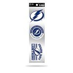 Rico Industries NHL Hockey Tampa Bay Lightning 3-Piece Retro Spirit Decals Retro Decal Set