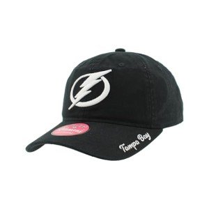ZHATS Women's Standard NHL Officially Licensed Adjustable Hat Girlfriend Icon Black, One Size