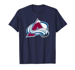 Colorado Avalanche Icon T-Shirt - NHL Officially Licensed, Unisex-Adults, Blue, Small, Short Sleeve, Classic Fit