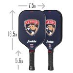 Franklin Sports NHL Florida Panthers Pickleball Paddle - Official NHL Team Rackets - USAP (USAPA) Approved Premium Quality Pickleball Paddles - Authentic Team Logos + Colors