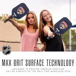 Franklin Sports NHL Florida Panthers Pickleball Paddle - Official NHL Team Rackets - USAP (USAPA) Approved Premium Quality Pickleball Paddles - Authentic Team Logos + Colors