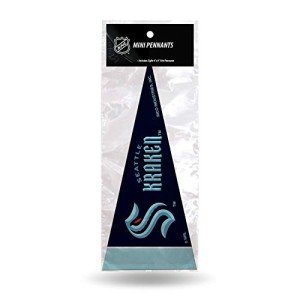 Rico Industries NHL Seattle Kraken 8-Piece 4-Inch by 9-Inch Classic Mini Pennant Décor Set
