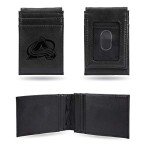 Rico Industries Laser Engraved Front Pocket Wallet, Colorado Avalanche, Black, 2.75 x 4-"