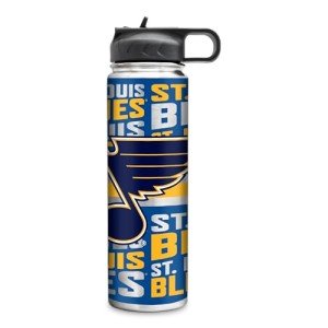 Rico Industries NHL Hockey St. Louis Blues 22oz Stainless Steel Tumbler with Lid - Great For Coffee, Tea, Water or Cocktails