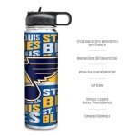 Rico Industries NHL Hockey St. Louis Blues 22oz Stainless Steel Tumbler with Lid - Great For Coffee, Tea, Water or Cocktails