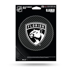 Rico Industries NHL Florida Panthers Carbon Fiber Design Die Cut Vinyl Decal