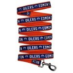 Pets First NHL Edmonton Oilers Leash for Dogs & Cats, Walk Cute & Stylish! The Ultimate Hockey Fan Leash!, Large (6 ft Long x 1 in Width) (OIL-3031-LG)