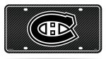 Rico Industries NHL Montreal Canadiens Carbon Fiber Metal Auto Tag 8.5" x 11" - Great for Truck/Car/SUV